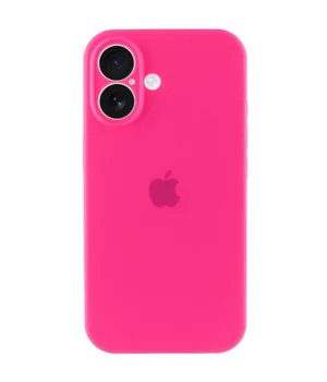 Чехол Silicone Case Full Camera Protective (AA) для Apple iPhone 17 (6.3") Розовый / Barbie pink