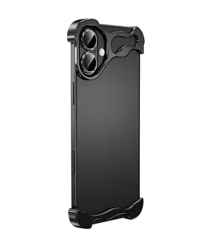 Чехол Minimalist Metal Bumper для Apple iPhone 17 (6.3") Black