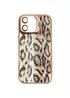 Чехол TPU+PC Wild Leopard with MagSafe and Lens для Apple iPhone 17 (6.3") Brown