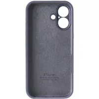 Чехол Silicone Case Full Camera Protective (AA) для Apple iPhone 17 (6.3") Серый / Lavender Gray