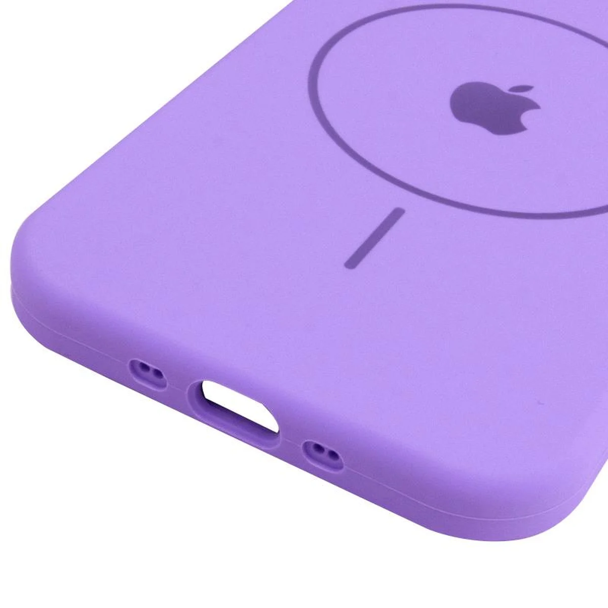 Чохол Silicone Case Full Protective (AA) V2 with MagSafe для Apple iPhone 17 (6.3") Бузковий / Dasheen