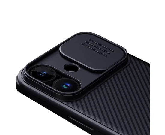 Карбонова накладка Nillkin CamShield Pro для Apple iPhone 17 (6.3") Black
