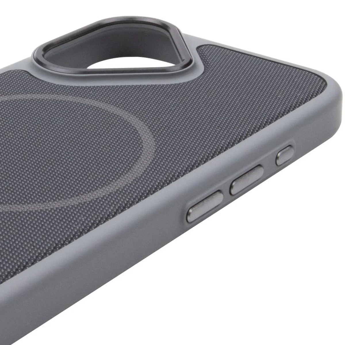 Чехол PC TechWoven Hybrid with MagSafe для Apple iPhone 17 (6.3") Grey / Black