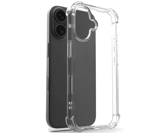 TPU чехол GETMAN Ease logo усиленные углы для Apple iPhone 17 (6.3") Бесцветный (прозрачный)