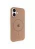 Чехол Silicone Case Full Protective (AA) V2 with MagSafe для Apple iPhone 17 (6.3") Бежевый / Desert Gold