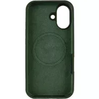 Чехол Silicone Case Full Protective (AA) V2 with MagSafe для Apple iPhone 17 (6.3") Зеленый / Cyprus Green