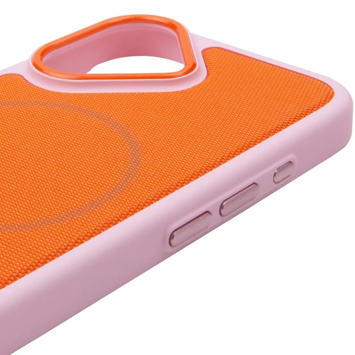 Чохол PC TechWoven Hybrid with MagSafe для Apple iPhone 17 (6.3") Pink / Orange