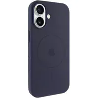 Чохол Silicone Case Full Protective (AA) V2 with MagSafe для Apple iPhone 17 (6.3") Темно-синій / Midnight blue
