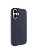 Чехол Silicone Case Full Protective (AA) V2 with MagSafe для Apple iPhone 17 (6.3") Темно-синий / Midnight blue
