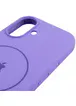 Чехол Silicone Case Full Protective (AA) V2 with MagSafe для Apple iPhone 17 (6.3") Сиреневый / Dasheen