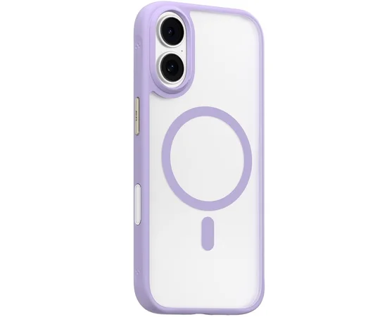 TPU+PC чохол Blueo Skin Friendly Frosted with MagSafe для Apple iPhone 17 (6.3") Бузковий