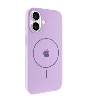 Чохол Silicone Case Full Protective (AA) V2 with MagSafe для Apple iPhone 17 (6.3") Бузковий / Lilac