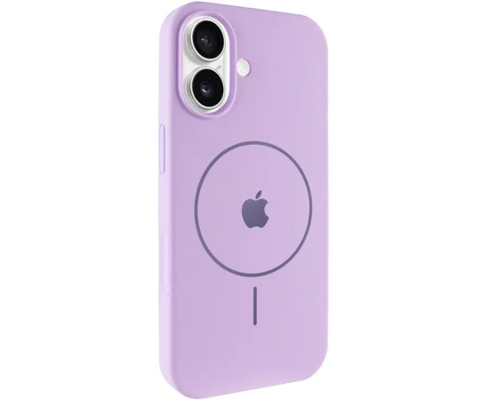 Чохол Silicone Case Full Protective (AA) V2 with MagSafe для Apple iPhone 17 (6.3") Бузковий / Lilac