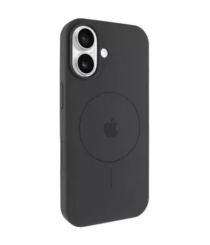 Чехол Silicone Case Full Protective (AA) V2 with MagSafe для Apple iPhone 17 (6.3") Серый / Dark Gray