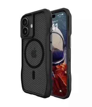 Чехол TPU Space Octagon with MagSafe для Apple iPhone 17 (6.3") Carbon Black