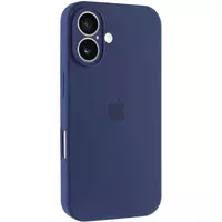 Чехол Silicone Case Full Camera Protective (AA) для Apple iPhone 17 (6.3") Синий / Deep navy