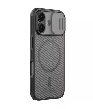 Карбоновая накладка Nillkin CamShield Pro Magnetic для Apple iPhone 17 (6.3") Transparent black