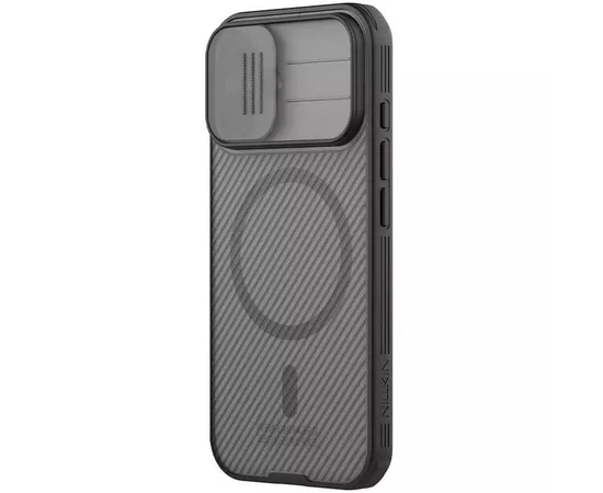 Карбоновая накладка Nillkin CamShield Pro Magnetic для Apple iPhone 17 (6.3") Transparent black