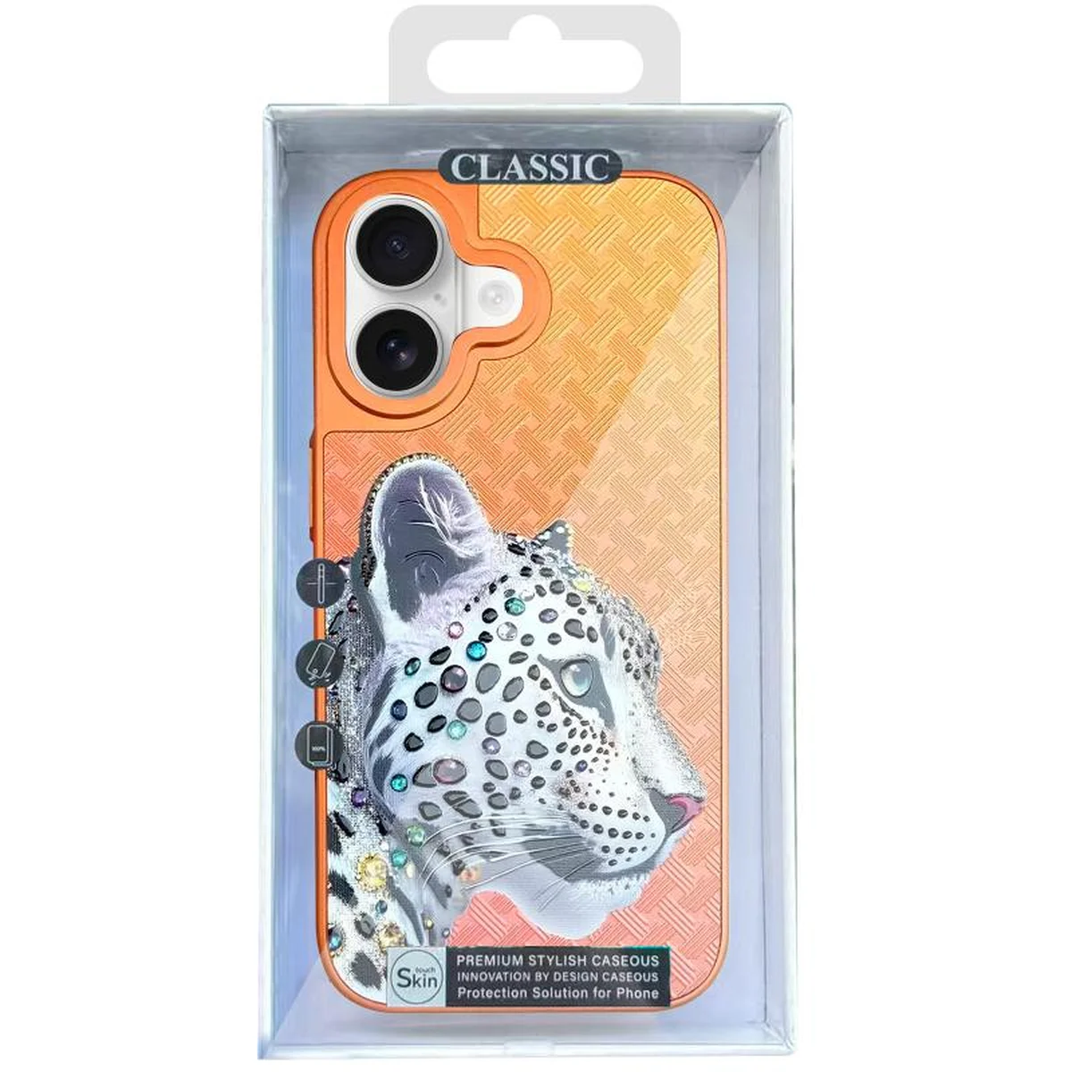 Чехол TPU+PC Crystal Hunt with MagSafe для Apple iPhone 17 (6.3") Orange