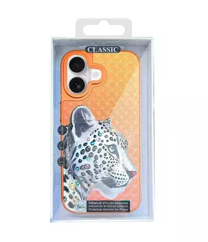 Чехол TPU+PC Crystal Hunt with MagSafe для Apple iPhone 17 (6.3") Orange