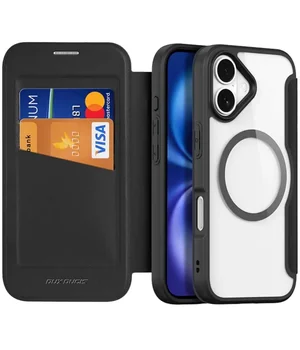 Чехол-книжка Dux Ducis Skin X Pro with MagSafe для Apple iPhone 17 (6.3") Black