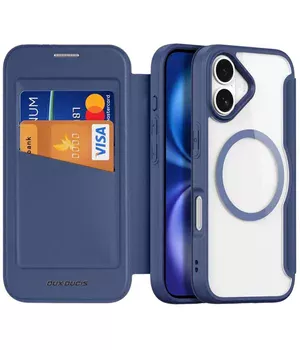 Чохол-книжка Dux Ducis Skin X Pro with MagSafe Apple iPhone 17 (6.3") Blue