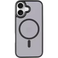 TPU+PC чохол Metal Buttons with MagSafe для Apple iPhone 17 (6.3") Чорний / Black