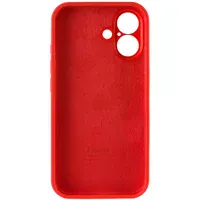 Чехол Silicone Case Full Camera Protective (AA) для Apple iPhone 17 (6.3") Красный / Red