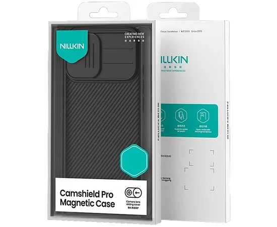 Карбоновая накладка Nillkin CamShield Pro Magnetic для Apple iPhone 17 (6.3") Black