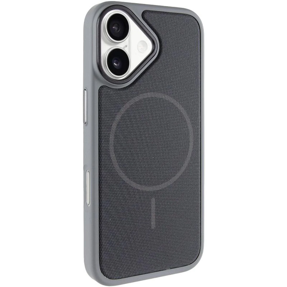 Чехол PC TechWoven Hybrid with MagSafe для Apple iPhone 17 (6.3") Grey / Black