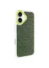 Чехол PC TechWoven Hybrid with MagSafe для Apple iPhone 17 (6.3") White / Green