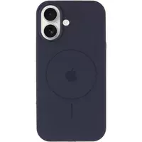 Чохол Silicone Case Full Protective (AA) V2 with MagSafe для Apple iPhone 17 (6.3") Темно-синій / Midnight blue