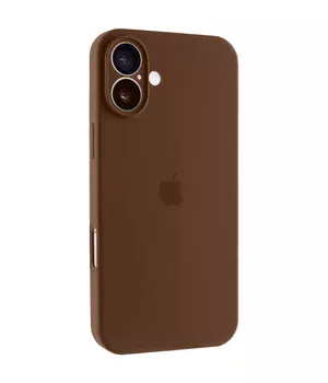Чехол Silicone Case Full Camera Protective (AA) для Apple iPhone 17 (6.3") Коричневый / Brown