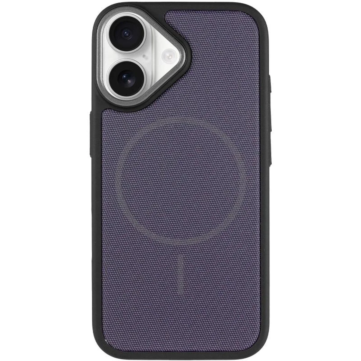Чохол PC TechWoven Hybrid with MagSafe для Apple iPhone 17 (6.3") Black / Purple