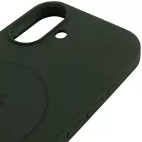 Чехол Silicone Case Full Protective (AA) V2 with MagSafe для Apple iPhone 17 (6.3") Зеленый / Cyprus Green