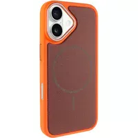 Чехол PC TechWoven Hybrid with MagSafe для Apple iPhone 17 (6.3") Orange / Brown