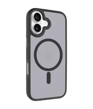 TPU+PC чохол Metal Buttons with MagSafe для Apple iPhone 17 (6.3") Чорний / Black