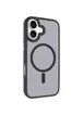 TPU+PC чохол Metal Buttons with MagSafe для Apple iPhone 17 (6.3") Чорний / Black