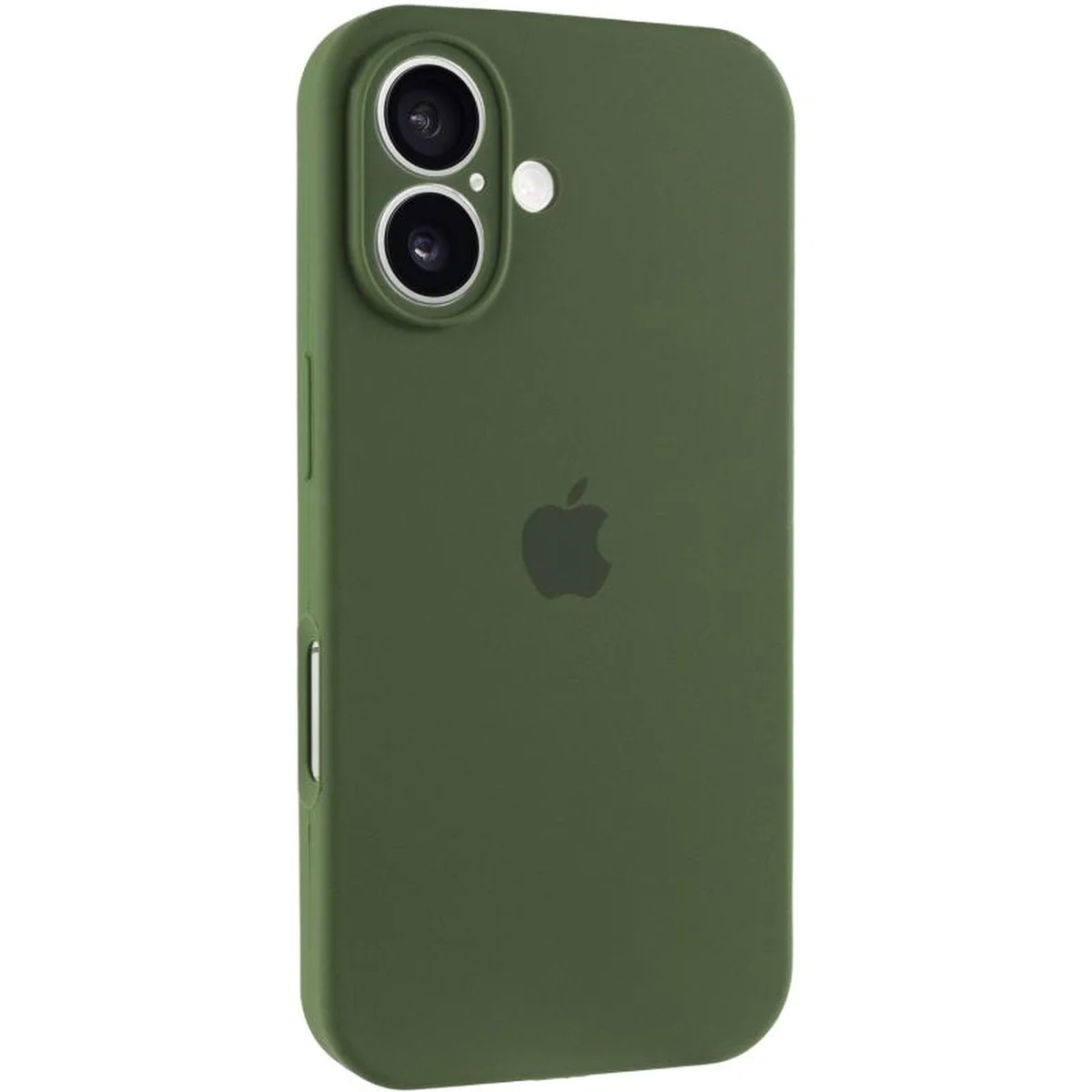 Чохол Silicone Case Full Camera Protective (AA) для Apple iPhone 17 (6.3") Зелений / Dark Olive