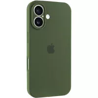 Чохол Silicone Case Full Camera Protective (AA) для Apple iPhone 17 (6.3") Зелений / Dark Olive