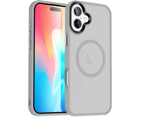 Чехол Ummi Colorful with MagSafe для Apple iPhone 17 (6.3") Серый / Grey