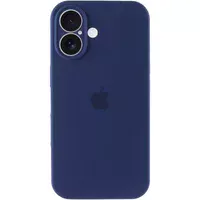 Чехол Silicone Case Full Camera Protective (AA) для Apple iPhone 17 (6.3") Синий / Deep navy