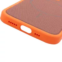 Чехол PC TechWoven Hybrid with MagSafe для Apple iPhone 17 (6.3") Orange / Brown