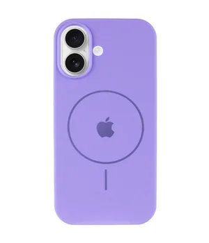 Чехол Silicone Case Full Protective (AA) V2 with MagSafe для Apple iPhone 17 (6.3") Сиреневый / Dasheen