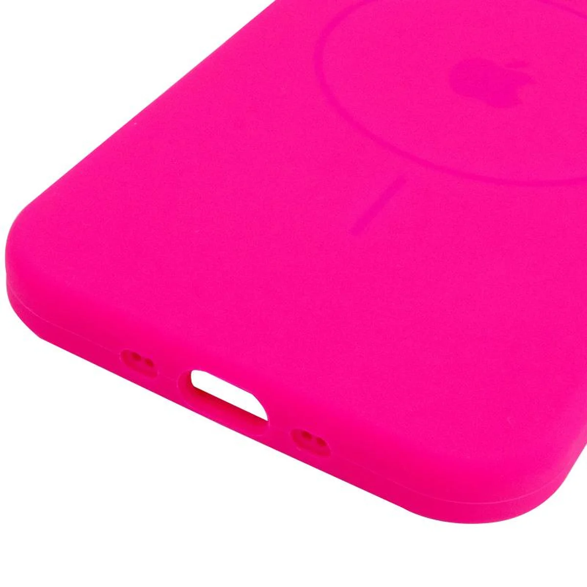 Чехол Silicone Case Full Protective (AA) V2 with MagSafe для Apple iPhone 17 (6.3") Розовый / Barbie pink