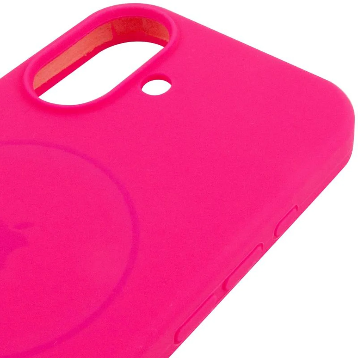 Чехол Silicone Case Full Protective (AA) V2 with MagSafe для Apple iPhone 17 (6.3") Розовый / Barbie pink