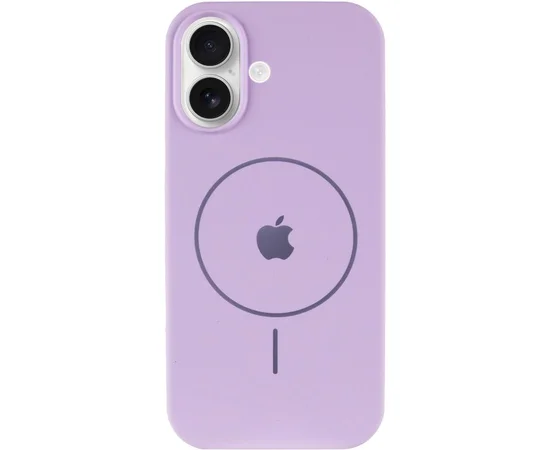 Чохол Silicone Case Full Protective (AA) V2 with MagSafe для Apple iPhone 17 (6.3") Бузковий / Lilac