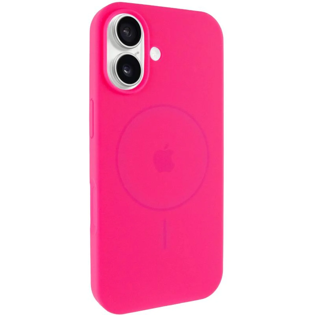 Чехол Silicone Case Full Protective (AA) V2 with MagSafe для Apple iPhone 17 (6.3") Розовый / Barbie pink