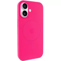 Чехол Silicone Case Full Protective (AA) V2 with MagSafe для Apple iPhone 17 (6.3") Розовый / Barbie pink