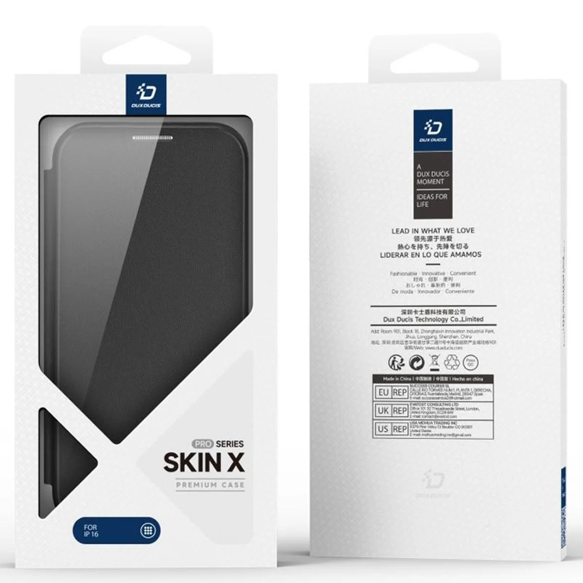 Чохол-книжка Dux Ducis Skin X Pro with MagSafe для Apple iPhone 17 (6.3") Black